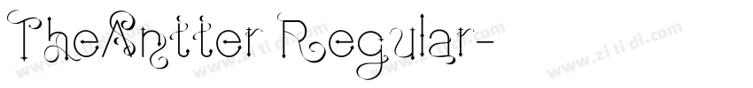 TheAntter Regular字体转换